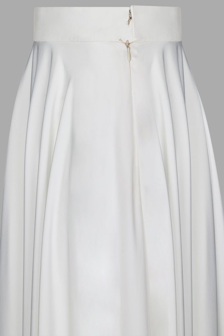 Classic White High Waisted Evening Skirt UME London Cape Kimono Summer Crop Top Skirt