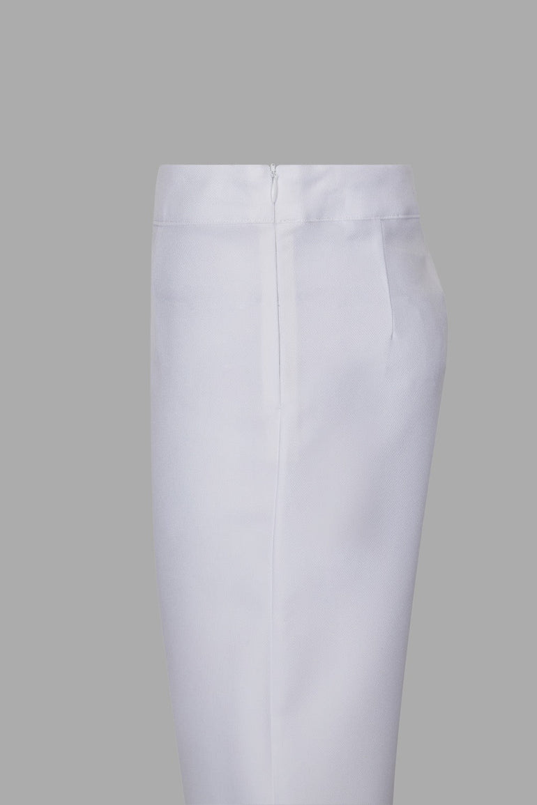 Classic White Cigarette Trouser Side UME London