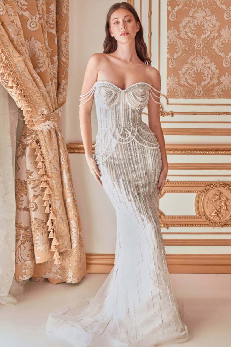 Met Gala 2023 Kim Kardashian Pearlstone Corset Mermaid Dress UME London Prom Dress Ball Gown Red Carpet