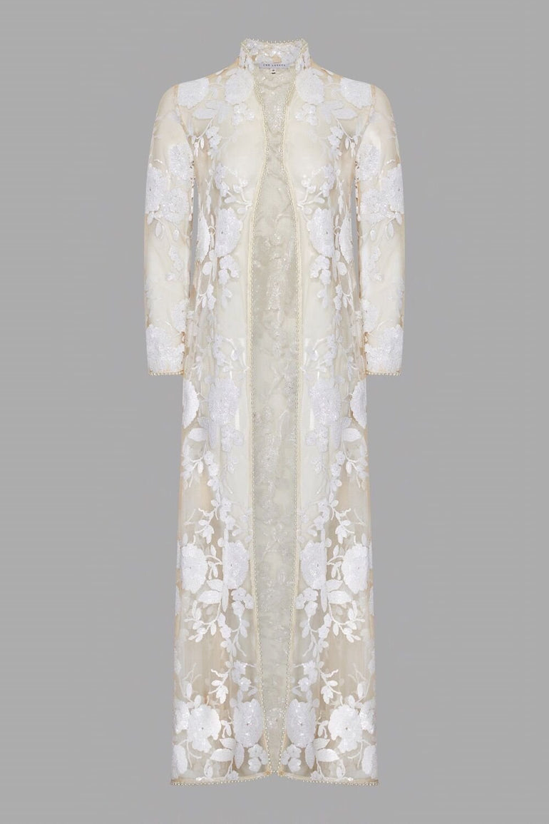 Embellished Signature Tailored White Sequin Jacket Evening Outfit Luxury Jacket Women Wedding Outfit Destination Weddings UK