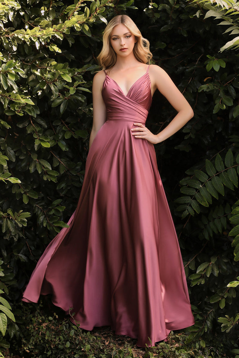 Soft Satin A-Line Dress With Sweetheart Neckline Satin Bridesmaid Dresses Satin Prom Dress Plus Size Dress UME London Mauve