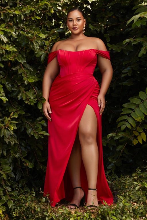 Soft Satin Pleated Corset Dress with Detachable Straps Satin Bridesmaid Dresses Corset Prom Dress UME London UK Plus Size Red