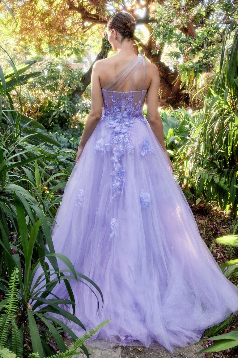 Tulle Dress Purple Occasion Dresses Uk Whimsical One Shoulder